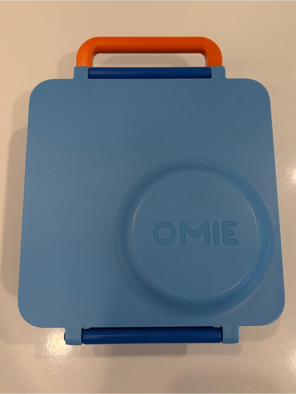 Omie Hot and Cold Bento Lunch Box for Kids Blue and Orange